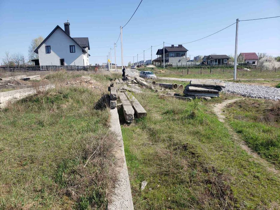 Ділянка з фундаментом під огорожу та будинок, 9,6 сот, Богунія