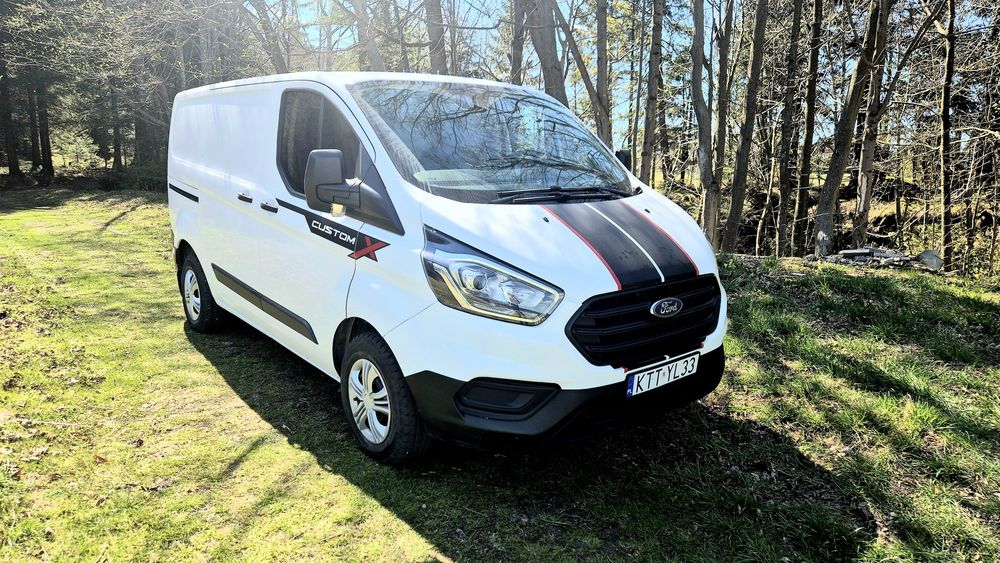 Ford Transit Custom blaszak 3 osobowy 2020r polift 2.0 Ecoblue Uszkodzony