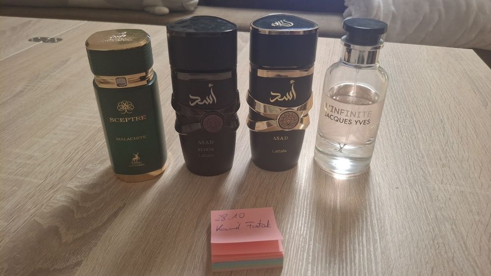 Lattafa asad elixir, zestaw perfum arabskich