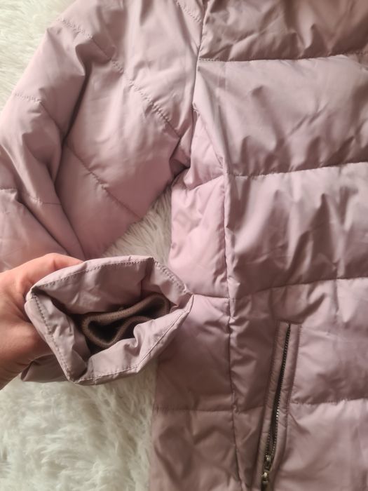 MissFofo * puchowa kurtka * zimowa * jenot * pudrowy róż 40 L