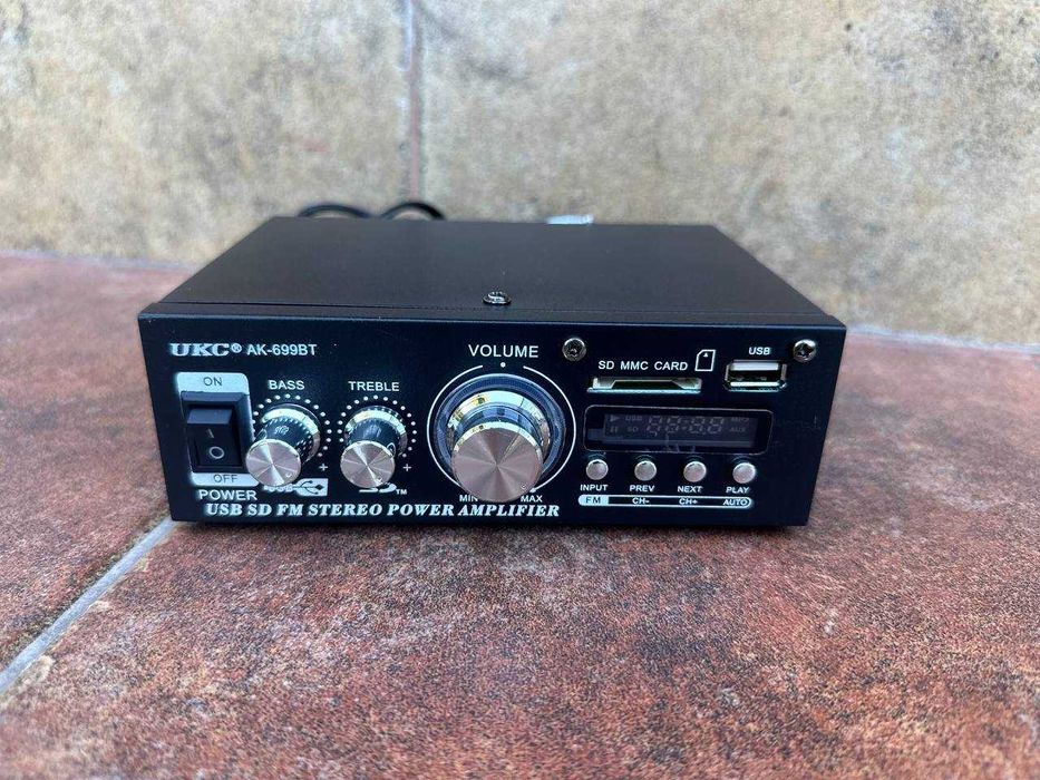 Підсилювач звуку 2х250ватт. Bluetooth. Усилитель звука в авто. Ресивер