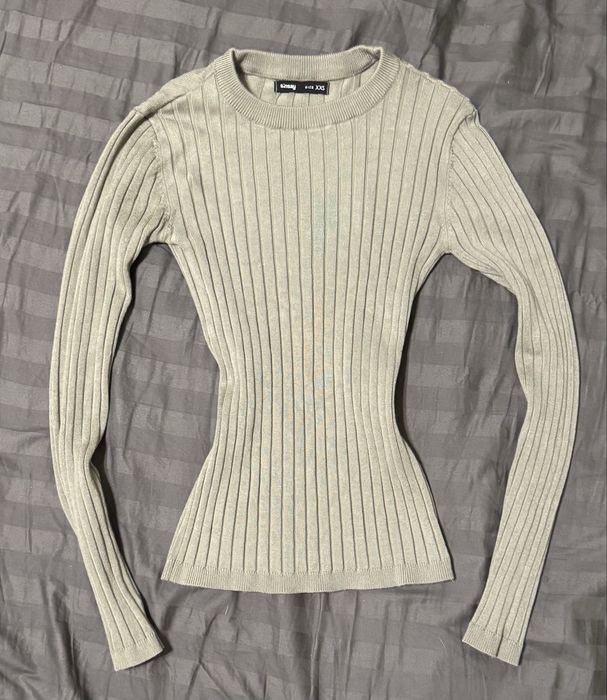 Сіро-зелений обтягуючий лонг Sinsay