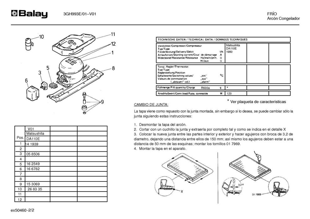 Arca congeladora Balay 3GH994E