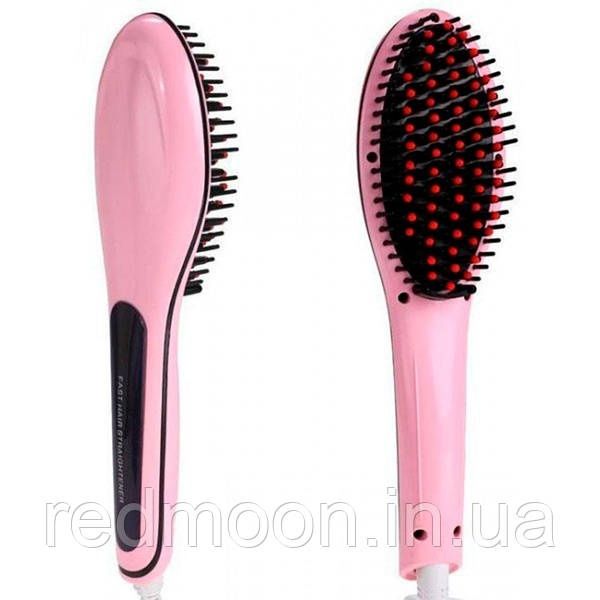 Електричний гребінець випрямляч, Fast Hair Straightener HQT-906, Рожев