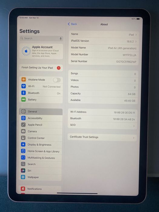 Apple iPad PRO 11” LTE SIM AIR 4 • Space Gray