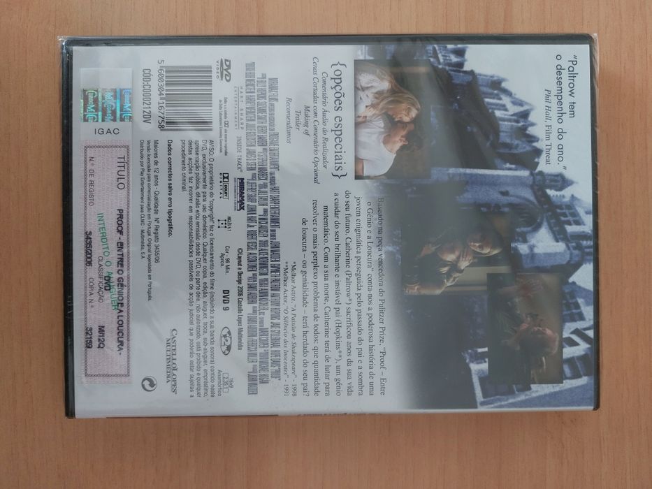 DVD Novo e Selado - Proof