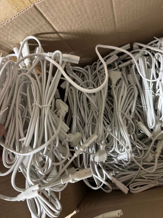 Кабель (питания) живлення Cablexpert 1.5m 2pin білий ОПТ від 100 шт