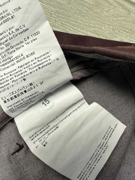 Hugo Boss Spodnie Chino Męskie W32 Bordowe Slim Casual Premium