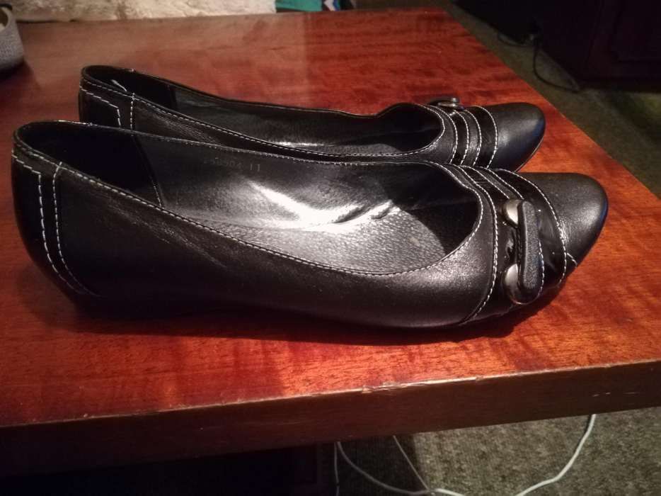 Туфли балетки, кожа