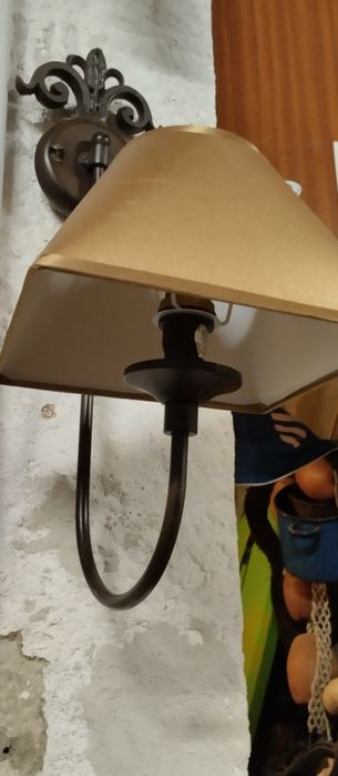 Abajur/ Candeeiro Dourado