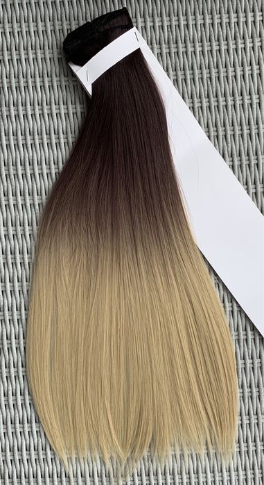Premium Ultra włosy doczepiane, jasny brąz z blondem / ombre /281.