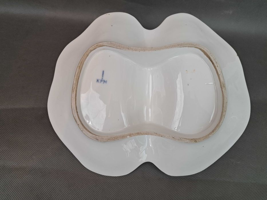 Kabaret, patera porcelanowa KPM Wałbrzych XIX w.