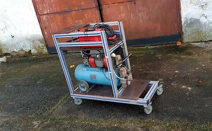 Przecinarka plazmowa IDEAL Plasma 40 NOWA Sprężarka komplet wózek