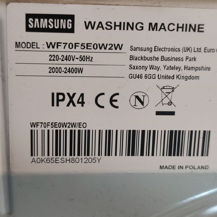 Silnik do pralki Samsung WF70F5E0W2W