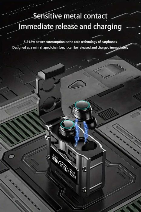 Auscultadores sem fios TWS 5.3 In-Ear para telemóvel