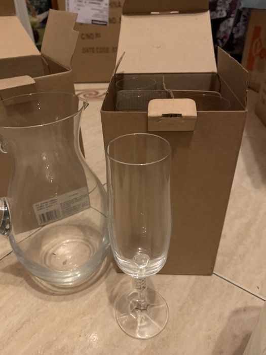 Cristal Bohemia copos / canecas / balde do gelo / decanter
