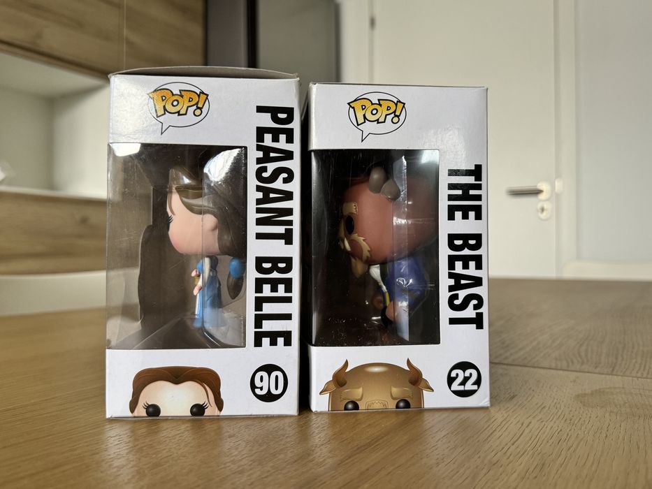 Funko Pop! A Bela (90) e Monstro (22) - Edição Clássica, ótimo estado