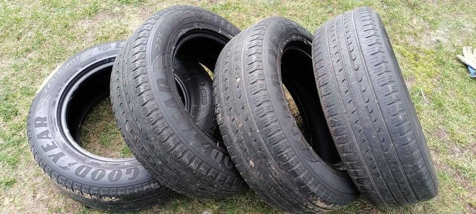 4 x opony 225/65R17 bieżnik 6mm Goodyear cena za komplet