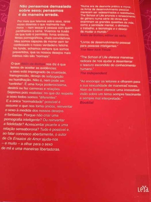 Como pensar mais sobre sexo, Alain de Botton