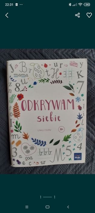 Odkrywam siebie B + Litery i liczby ,wydawnictwo Edukacyjne MAC