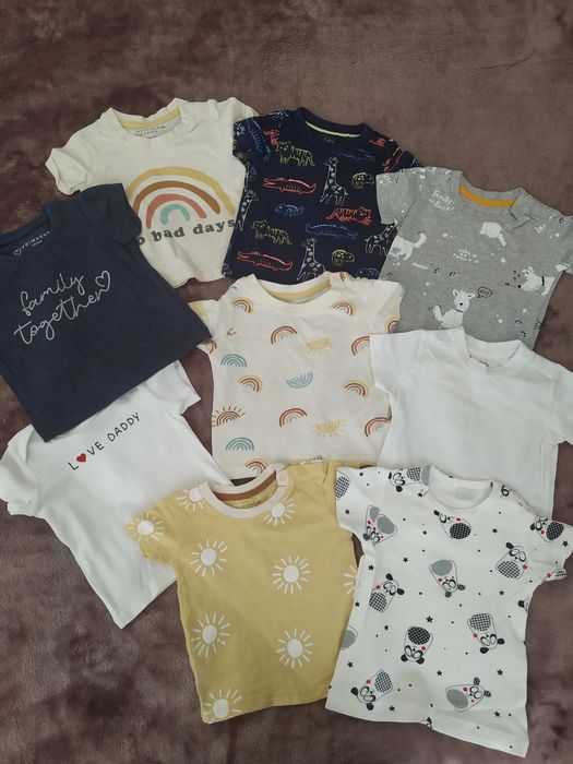 Пісочники,шорти,сарафанчики на льоні,футболки ,бодіки 62/68,одяг