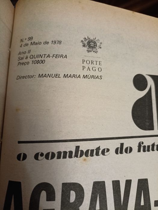 Edição encadernada de Jornal antigo "A Rua"