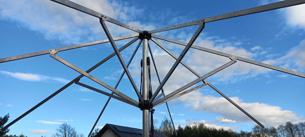 Okazja Aluminiowy  Stelaż Parasol Ogrodowy Piwny Słoneczny Barowy 4m
