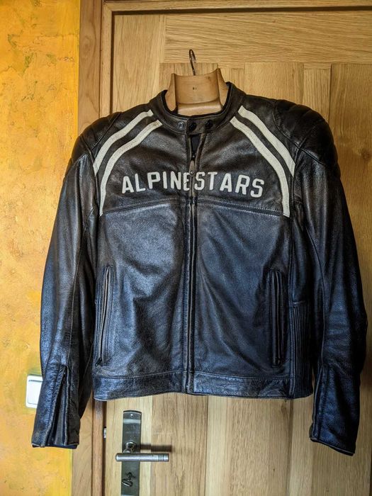 Casaco para moto, Alpinestar 63 em couro