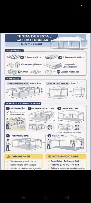 Tenda 193€. Oportunidade