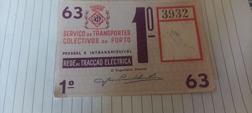 Passe antigo dos anos 60