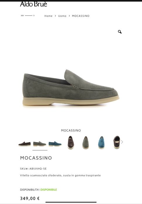 Aldo Brue Made Italy summer walk літні лофери оригінал Італія 43р 29см