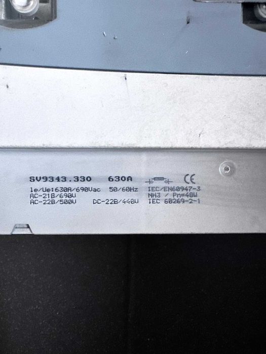 Rozłącznik bezpiecznikowy Rittal 630A SV9343.3i.