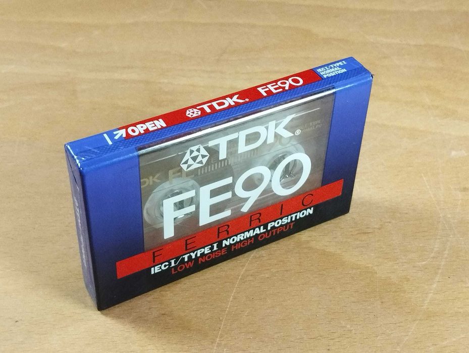 Cassete TDK FE90 Ferric IECI/TYPE 1