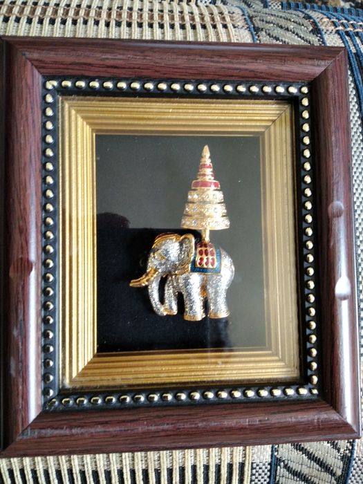 Картина блестящий слон слоник