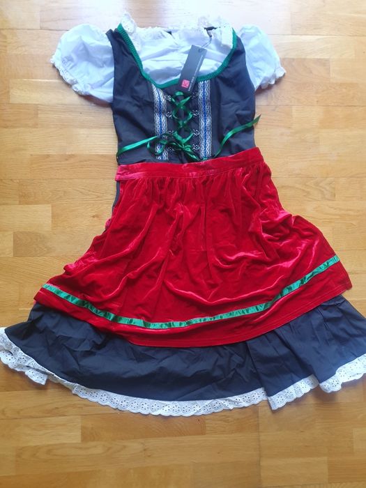 Bawarska sukienka drindl przebranie  damskie roz.L Octoberfest