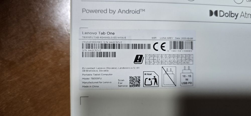 Tablet LENOVO Tab One 8.7