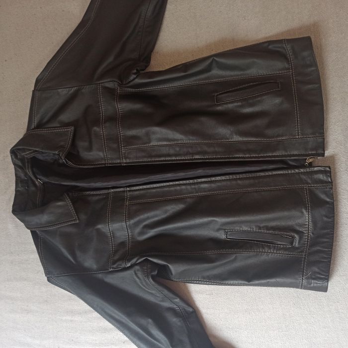 Kurtka skórzana czarna