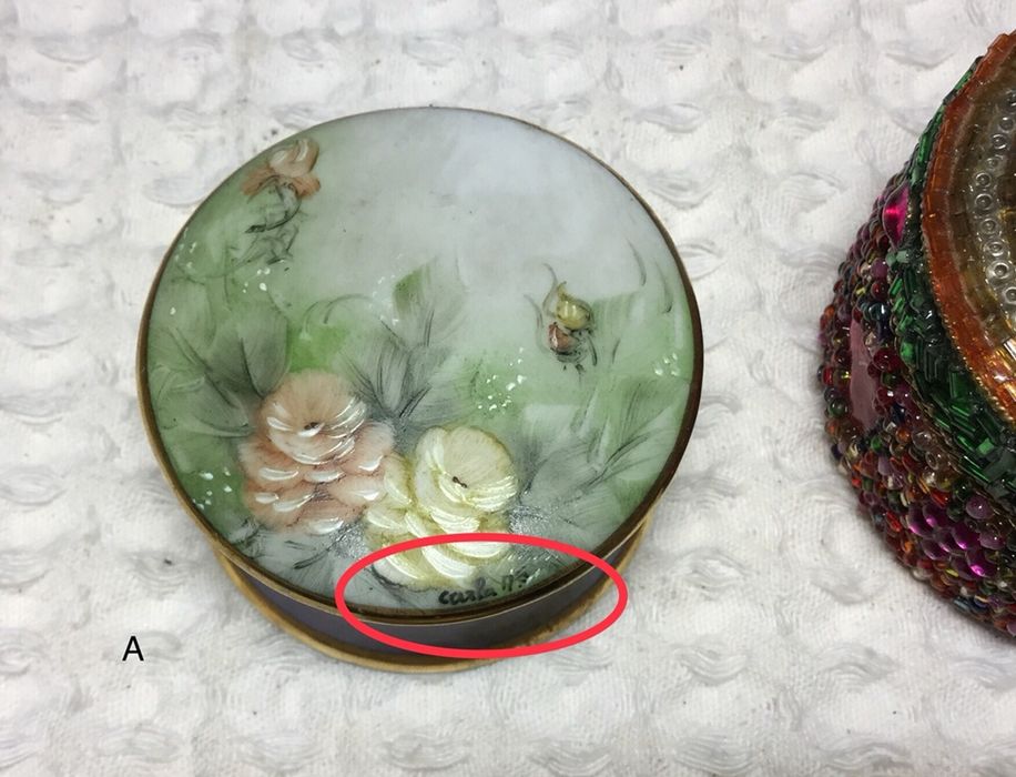 Caixas de decoração.