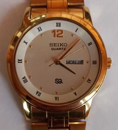 Seiko SQ мужские часы со стальным браслетом