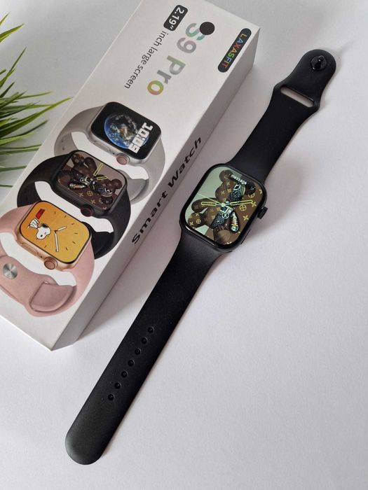 Czarny smartwatch nowy