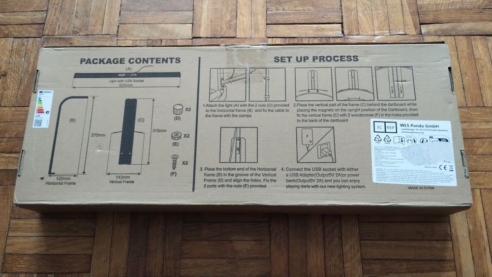 One 80 Lite oświetlenie do tarczy dart