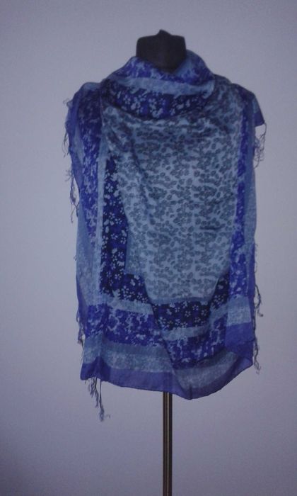 Arafatka chusta apaszka szal damska niebieska idealna