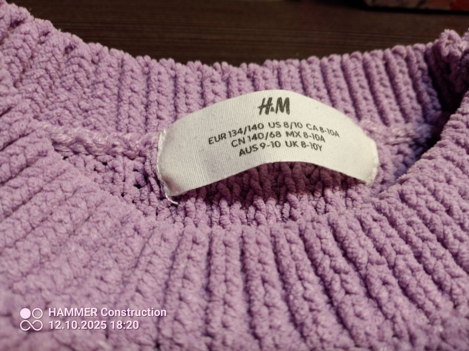 Sweter h&m r.134-140