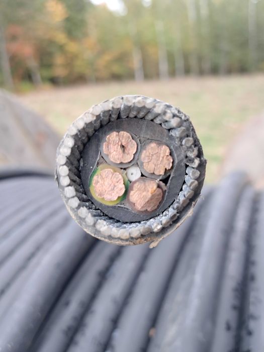 400mb nowego kabla miedzianego 4x25mm2 na bębnie - OKAZYJNIE sprzedam