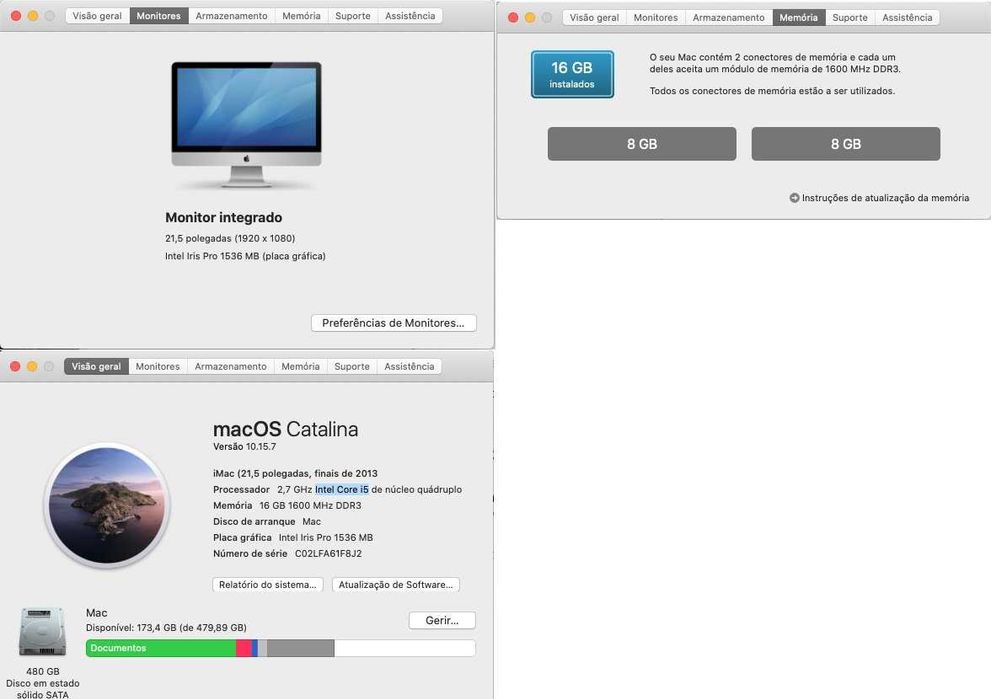 iMac (Late 2013) em bom estado de conservação e funcionamento perfeito