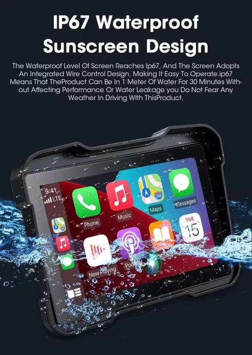 GPS para Moto Apple CarPlay Android Auto (Novo)