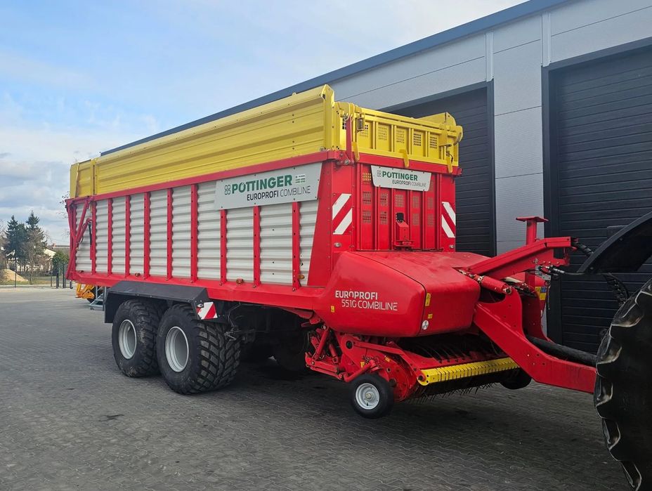 Pottinger Europrofi 5510 Combiline  CENA BRUTTO Przyczepa Samozbierająca Top STAN Oś Skrętna