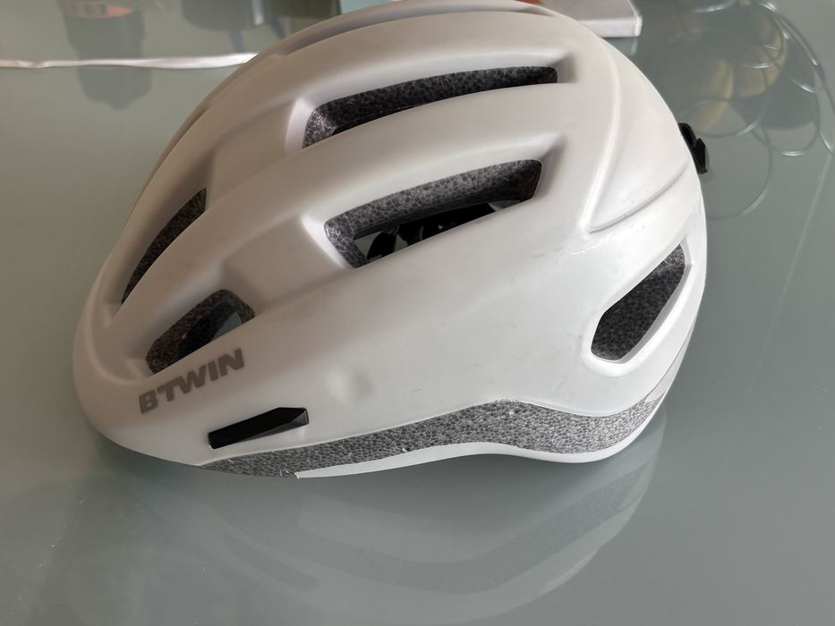 Capacete Btwin CBH500 branco