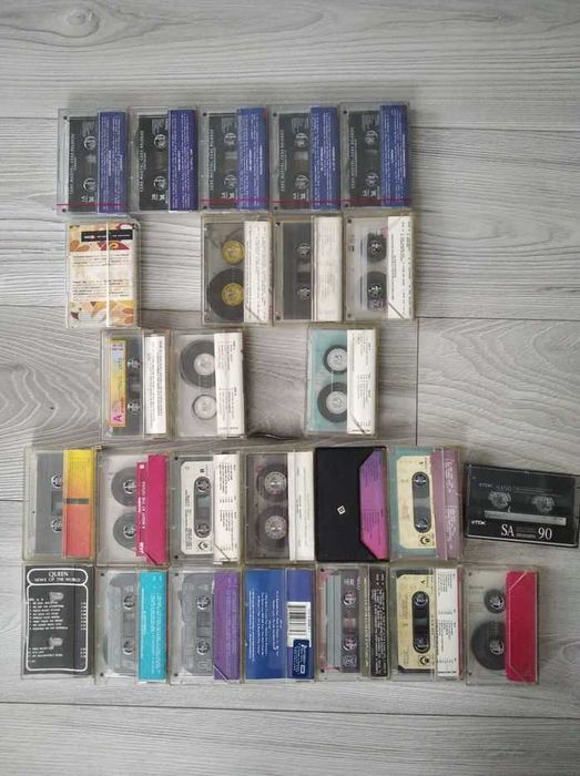 Kasety Freddie Mercury Queen Rod Stewart Bee Gees magnetofonowe