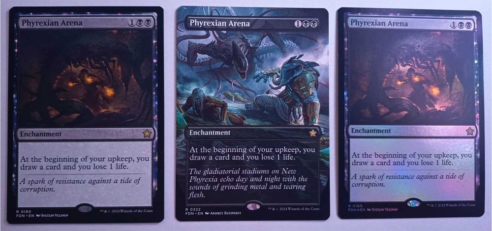 Magic The Gathering Phyrexian Arena Full Art + Foil + Normal